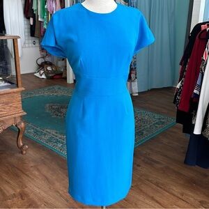 Anne Klein Blue Sheath Dress with Dolman Sleeves (NWT)